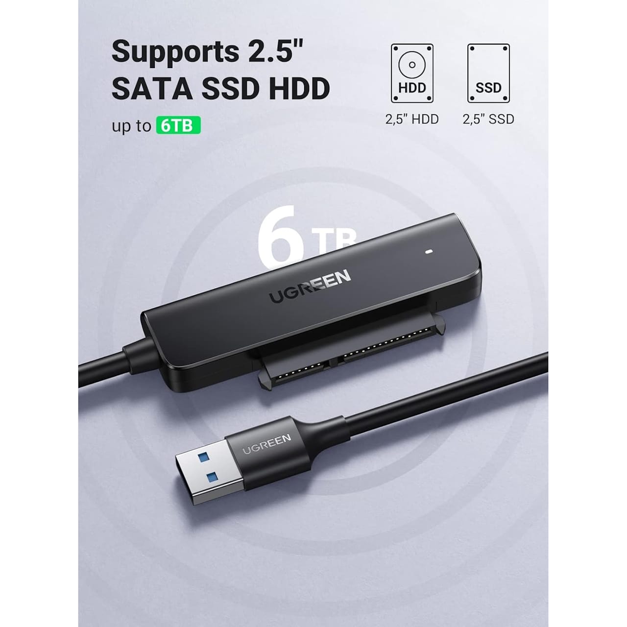 تبدیل USB-A 3.0 به SATA یوگرین مدل 70609-CM321