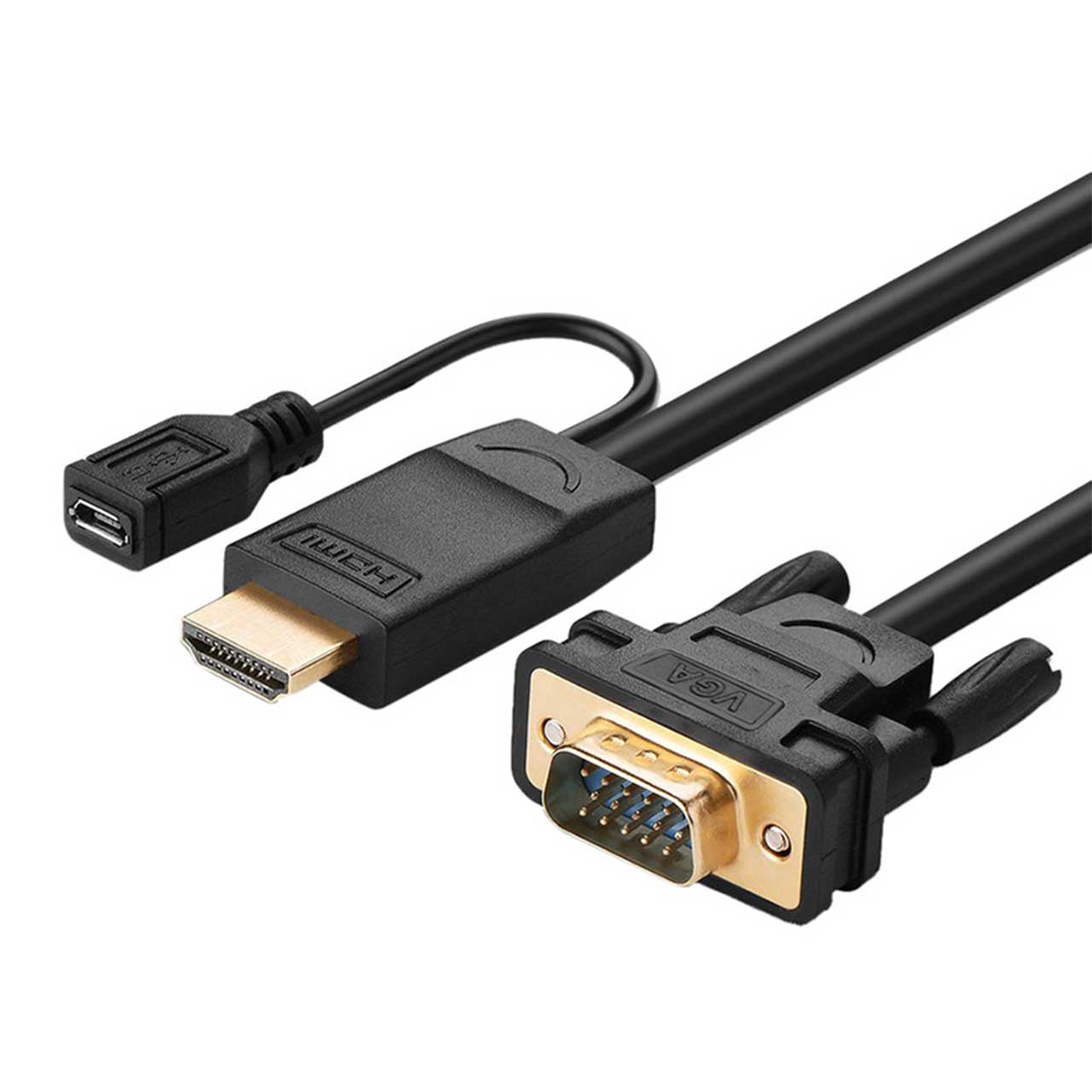 کابل تبدیل Micro USB یا HDMI به VGA یوگرین 1.5 متری Ugreen MM101 30449