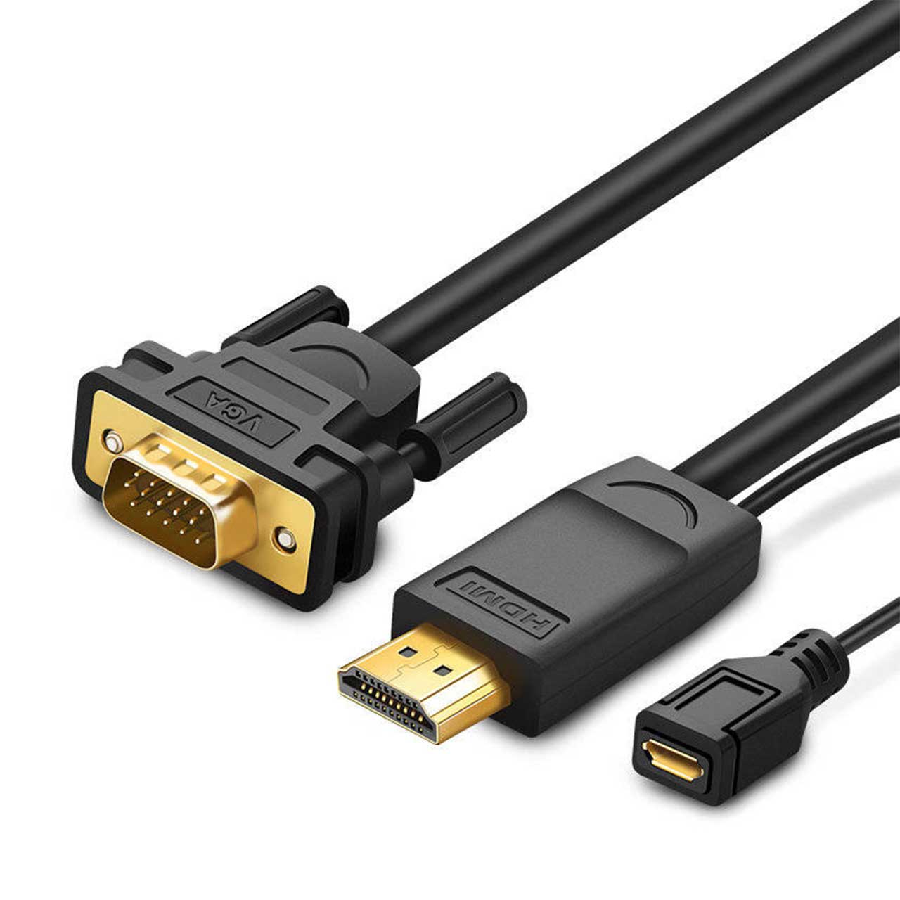 کابل تبدیل HDMI به micro USB / VGA یوگرین مدل MM101-30449 طول 1.5 متر