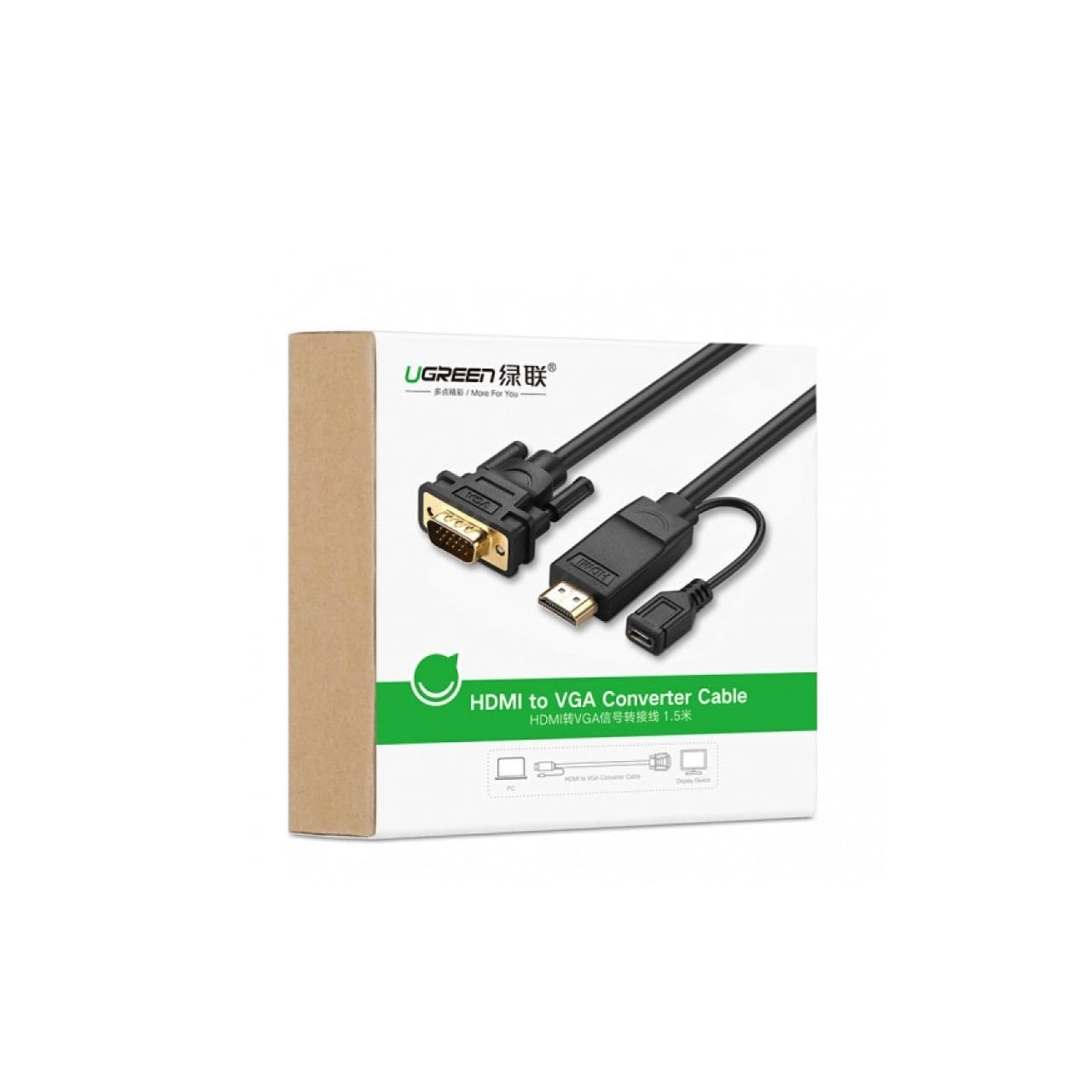 کابل تبدیل HDMI به VGA یوگرین مدل MM101-30449