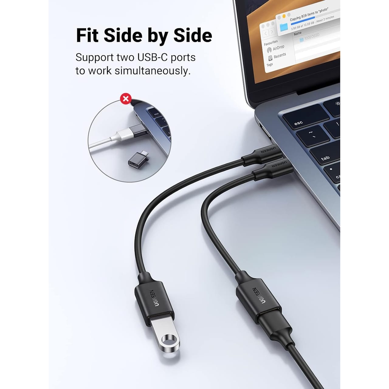 تبدیل USB-C به USB 3.0 A یوگرین مدل 30701-US154