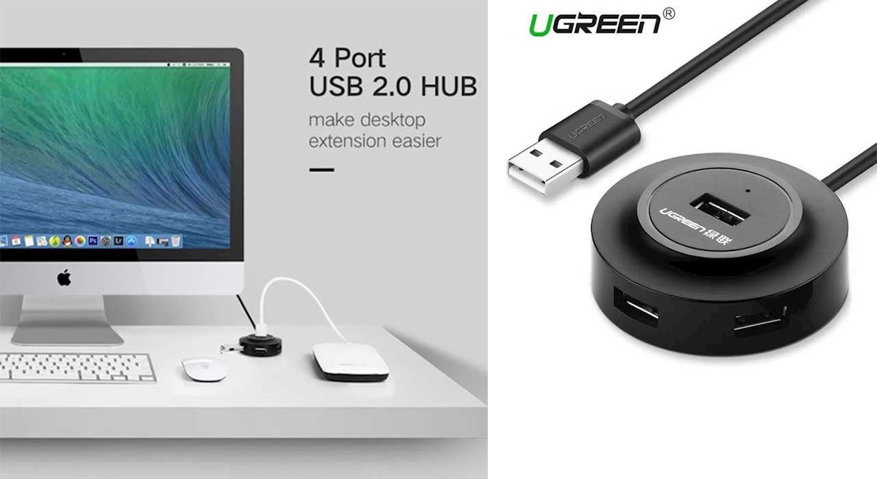 هاب USB یوگرین 4 پورت CR106 مدل 20277
