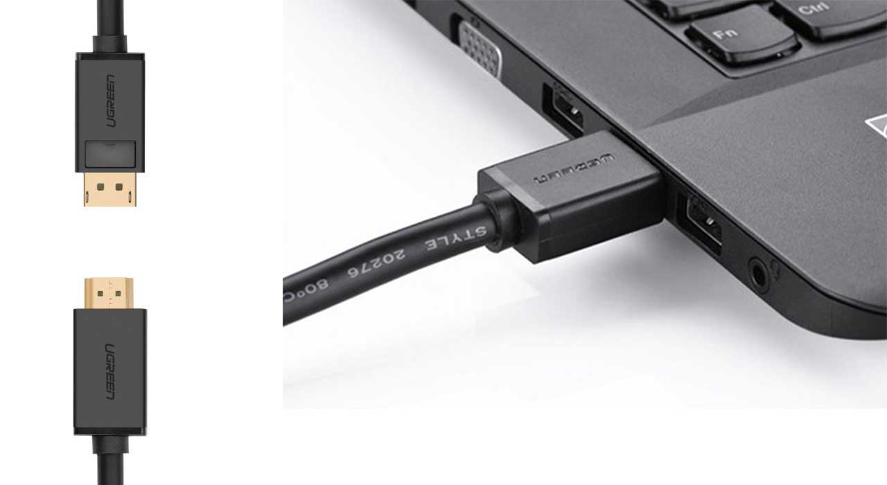 کابل تبدیل Display Port به HDMI یوگرین DP101 مدل 10203 طول 3 متر