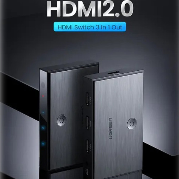 سوییچ 3 به 1 HDMI یوگرین مدل CM188-50709